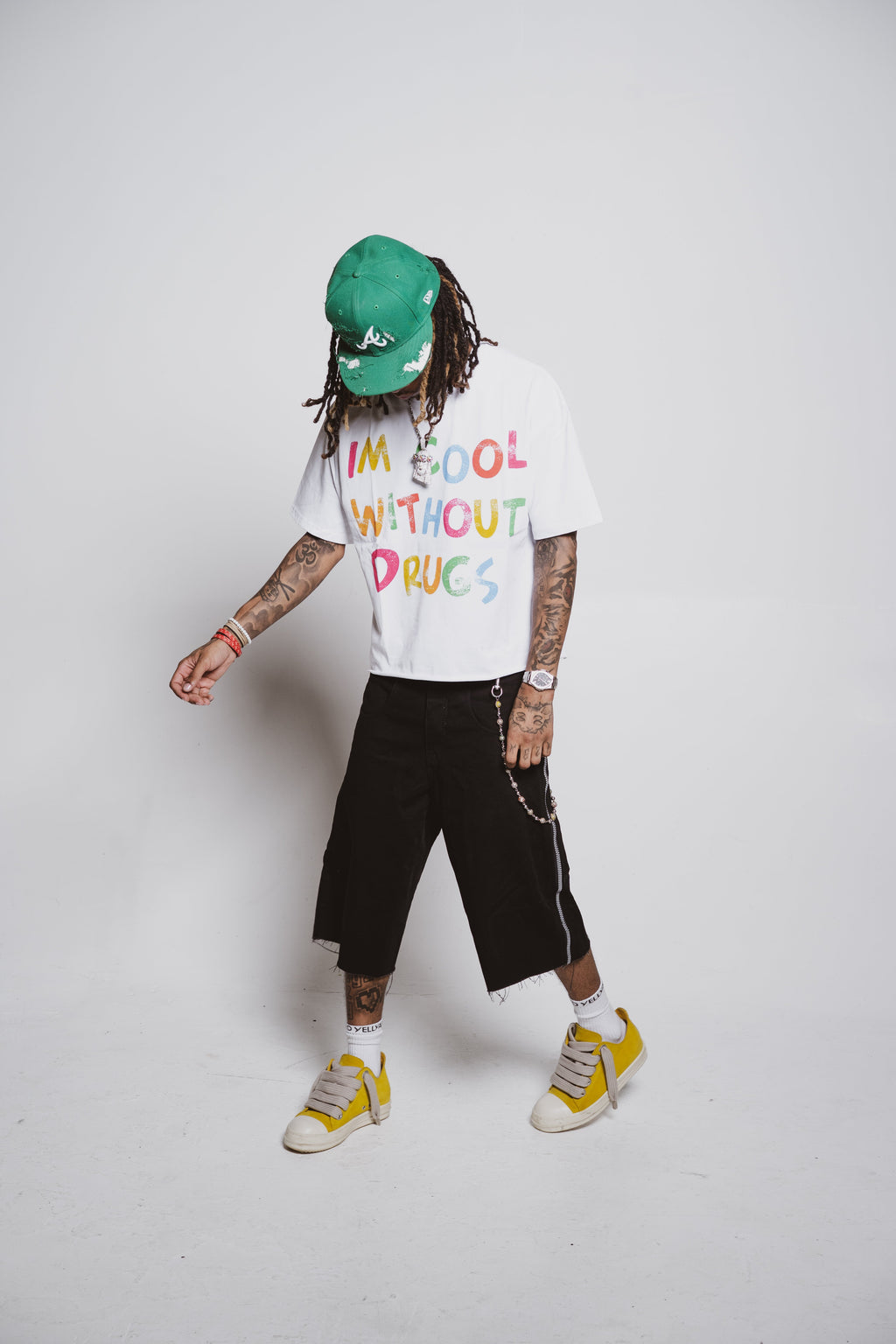 Cool Without Drugs White Tee