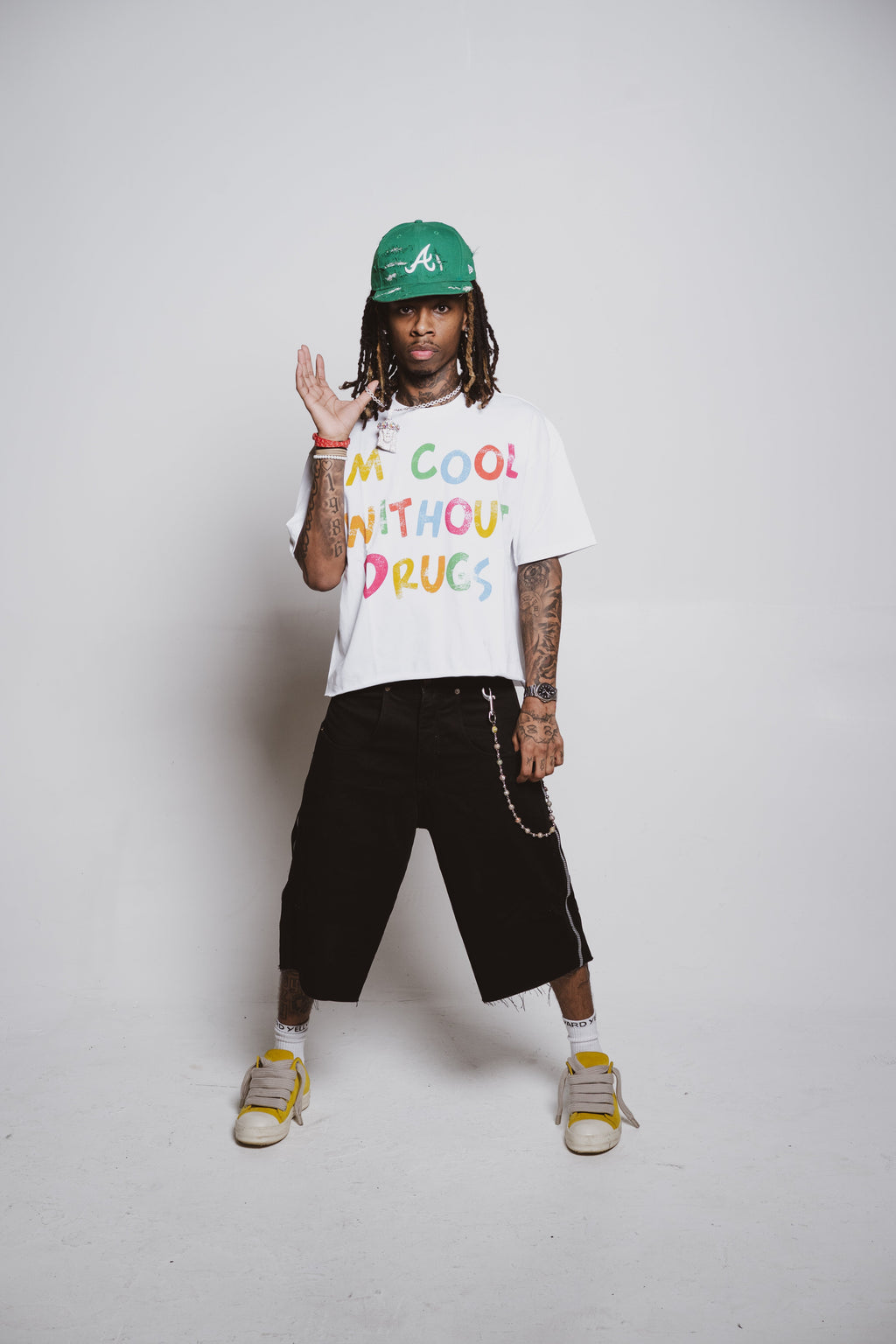 Cool Without Drugs White Tee