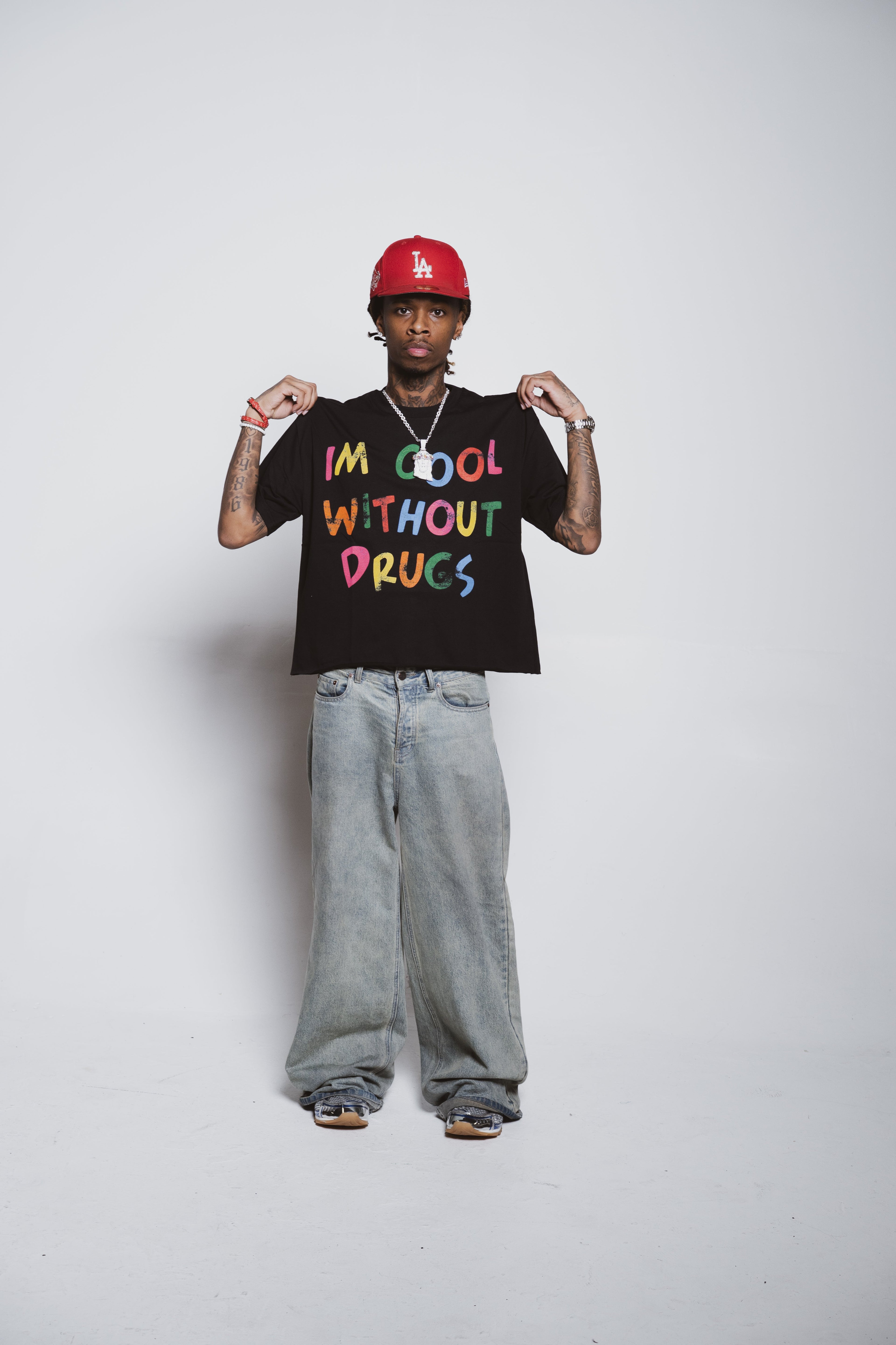 Cool Without Drugs Black Tee