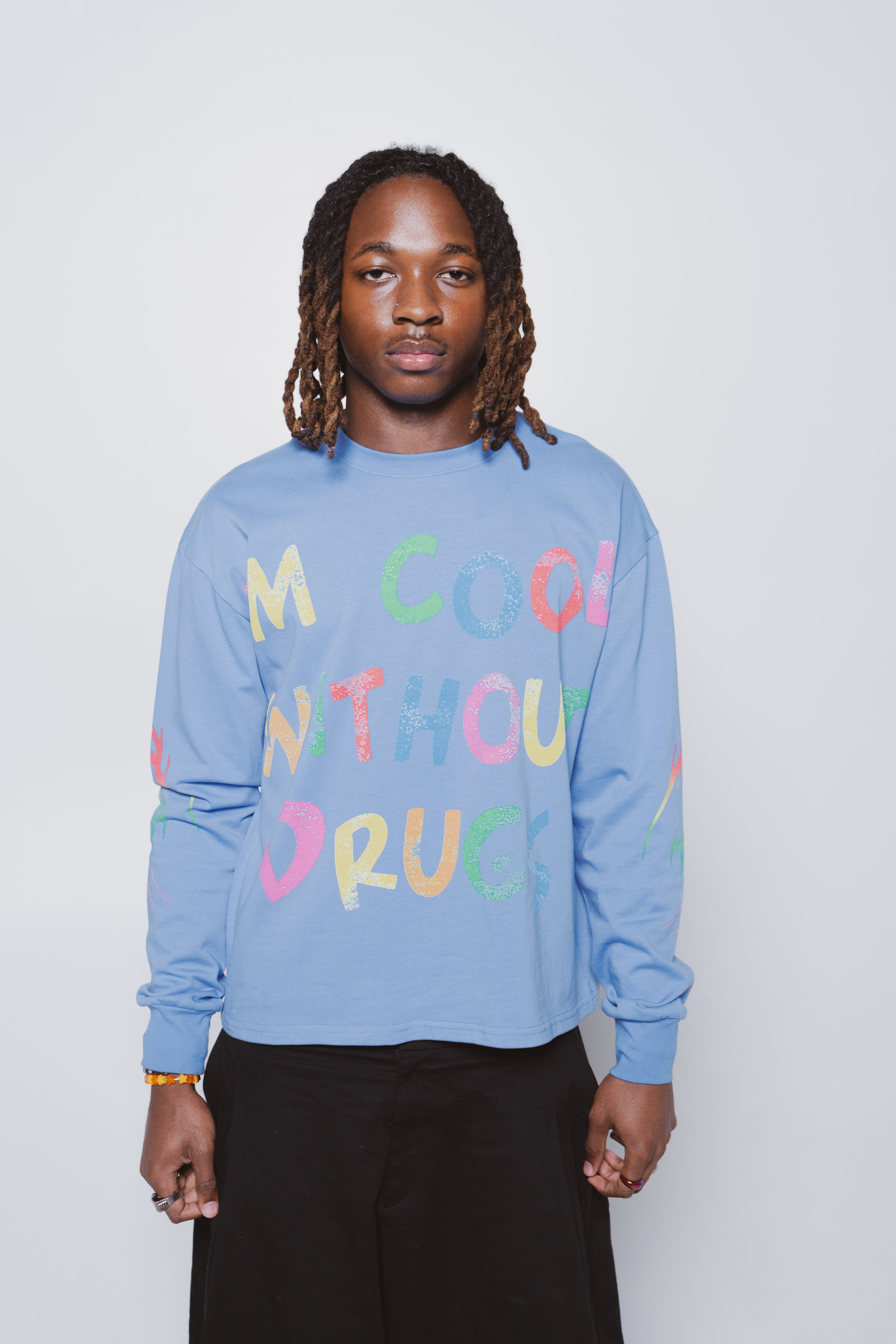Cool Without Drugs Blue Long Sleeve