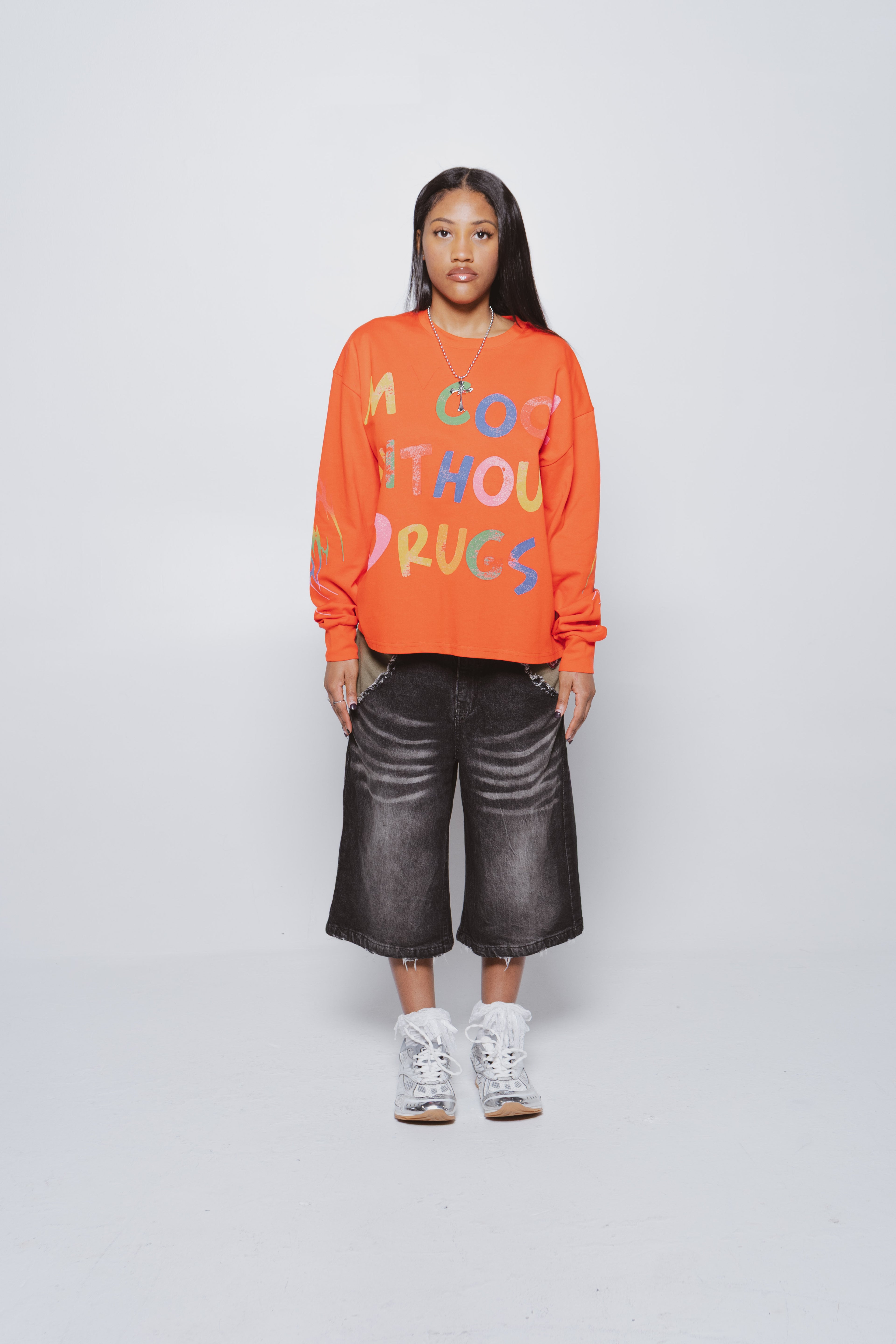 Cool Without Drugs Red Long Sleeve