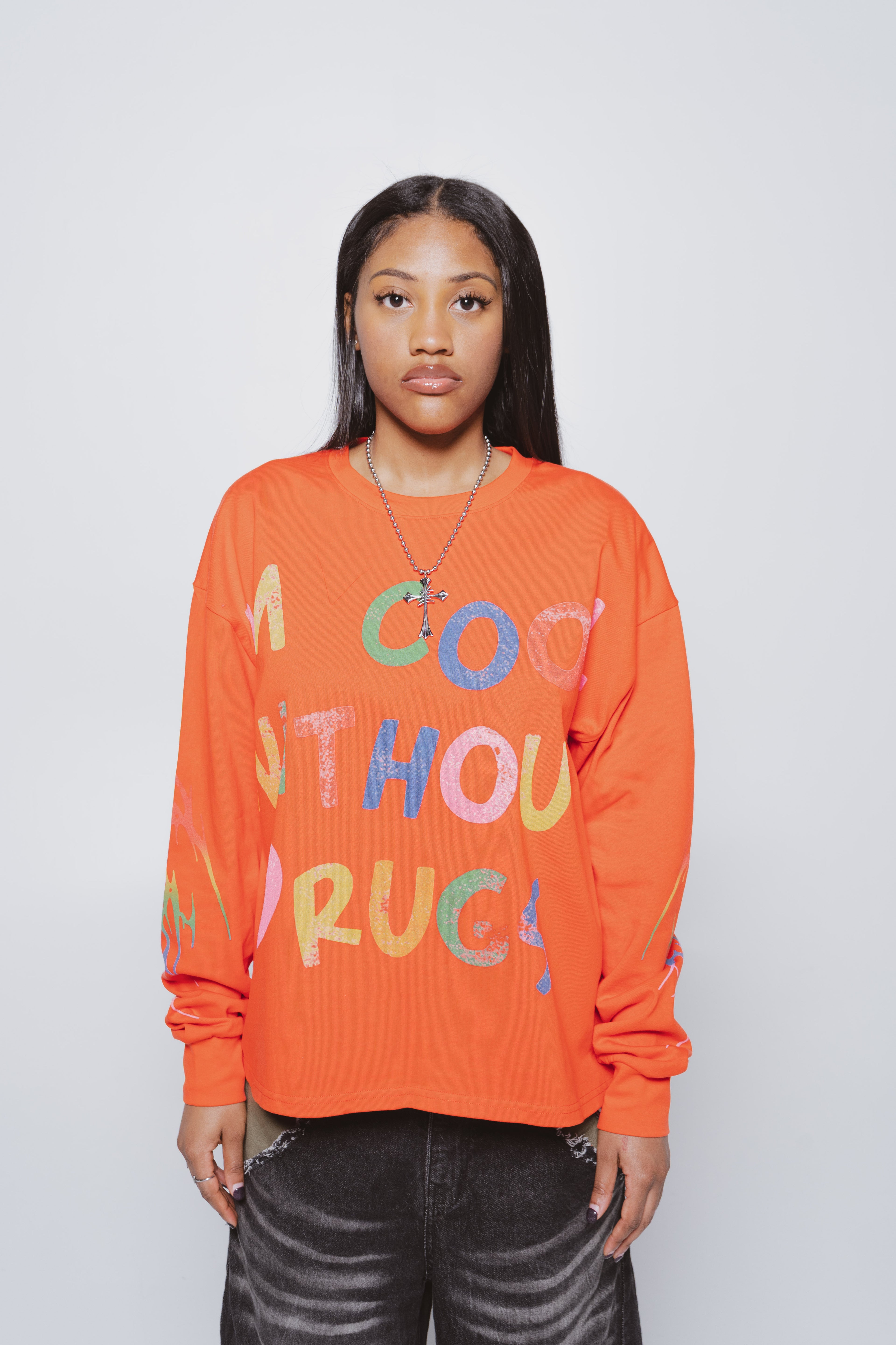 Cool Without Drugs Red Long Sleeve