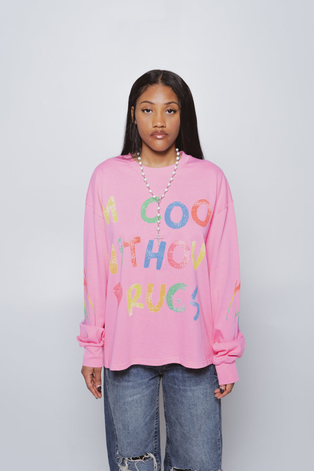 Cool Without Drugs Pink Long Sleeve