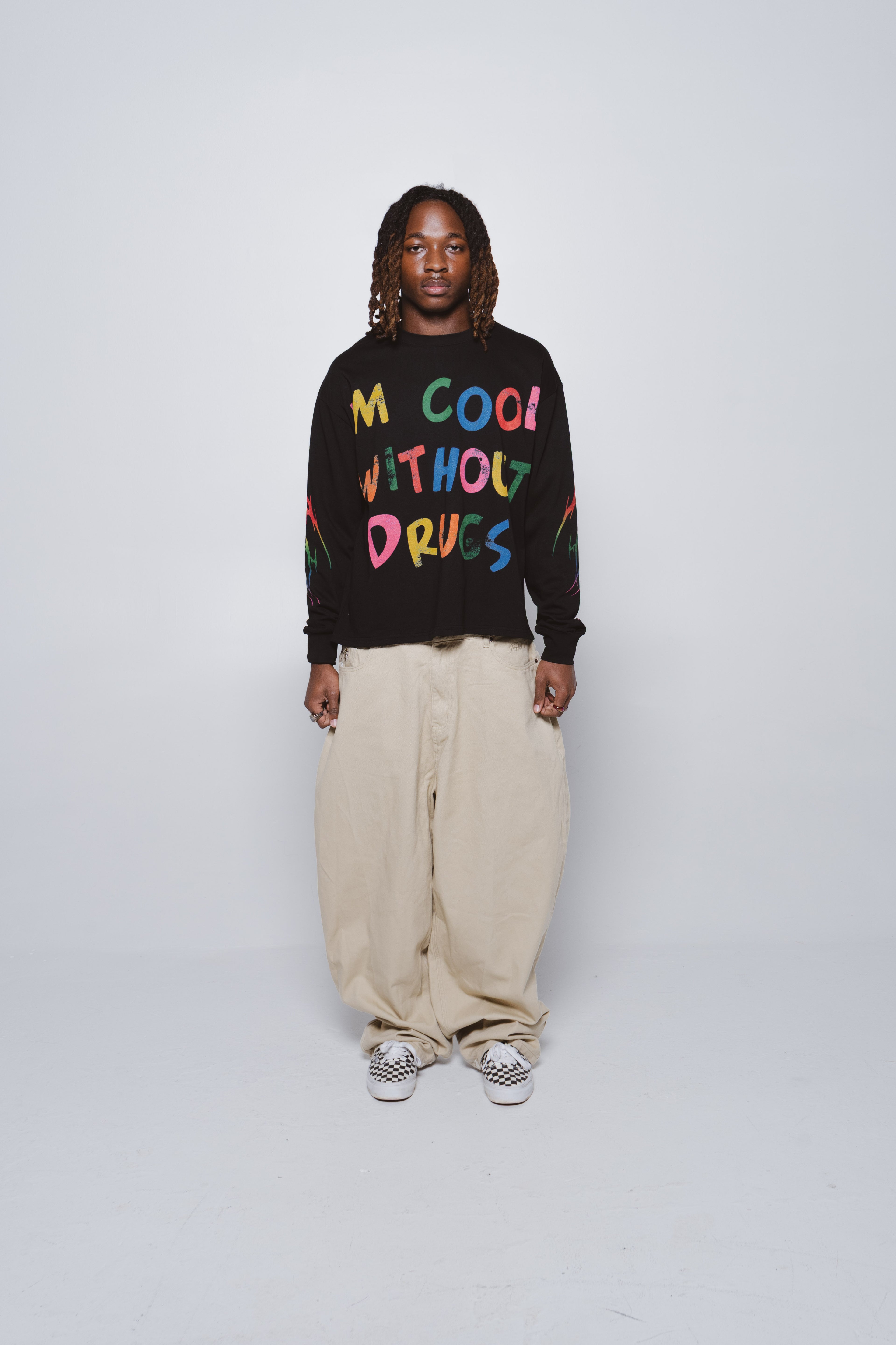 Cool Without Drugs Black Long Sleeve