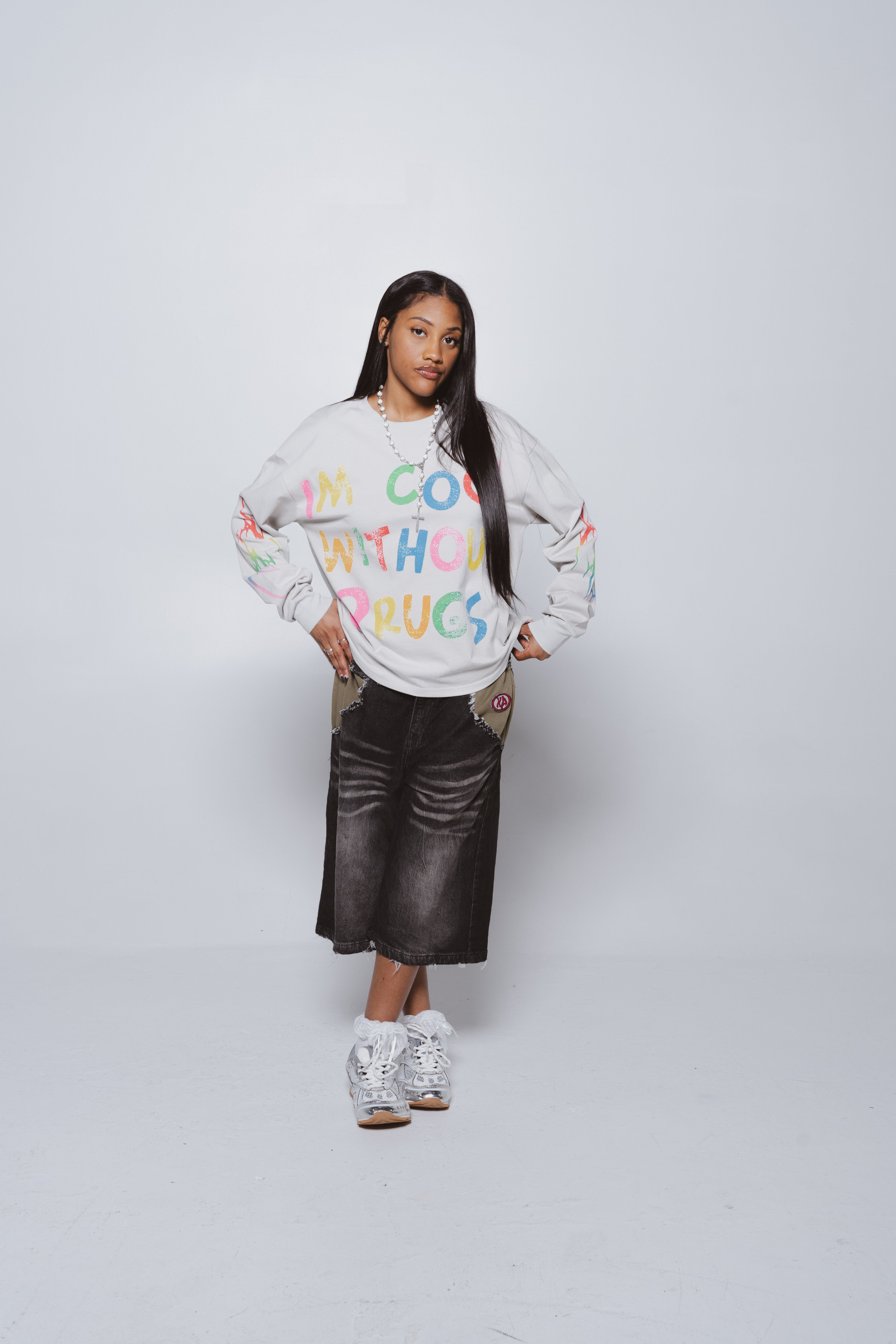 Cool Without Drugs Grey Long Sleeve